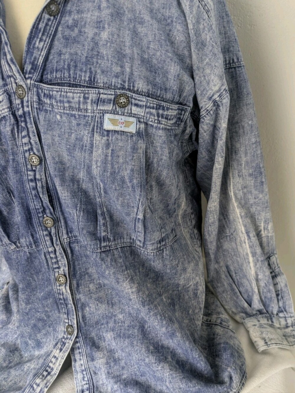 Vintage Express Women's Big Pocket Blouse Medium - Picture 7 of 10